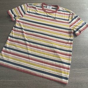 Champion Men’s Classic Striped Short Sleeve T-Shirt Multicolor Size L Large